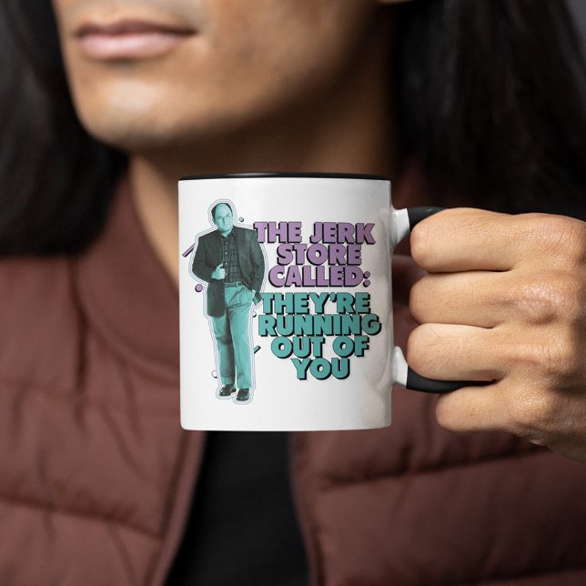 Caneca Seinfeld | George Costanza "The Jerk Store Called" (Person holding mug)