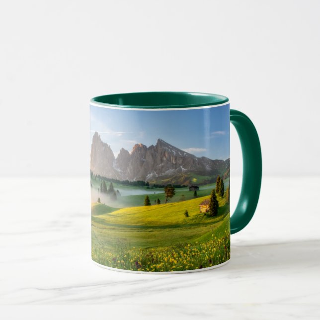 Caneca Seiser Alm, Dolomite Alps, Itália (Frente Esquerda)
