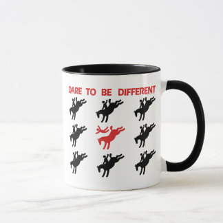 Caneca Seja diferente - dizer engraçado do cavalo
