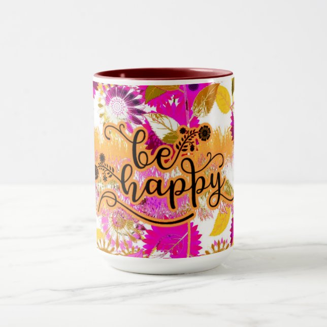 Caneca Seja feliz (Centro)