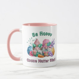 Caneca Seja Feliz Gnome Não Importa O Que Páscoa