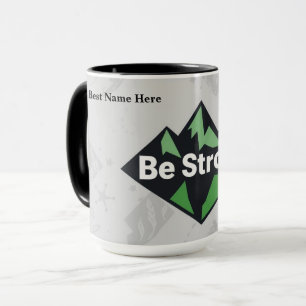 Caneca Seja Forte Geométrico