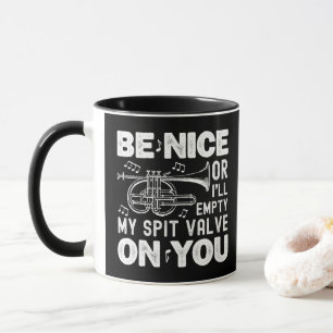 Caneca Seja Legal Ou Eu Esvaziarei Minha Válvula de Escar