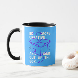 Caneca Seja mais criativo e pense fora de controle