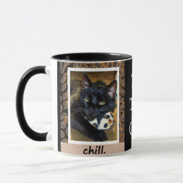 Caneca Seja. O. Gato. -preto