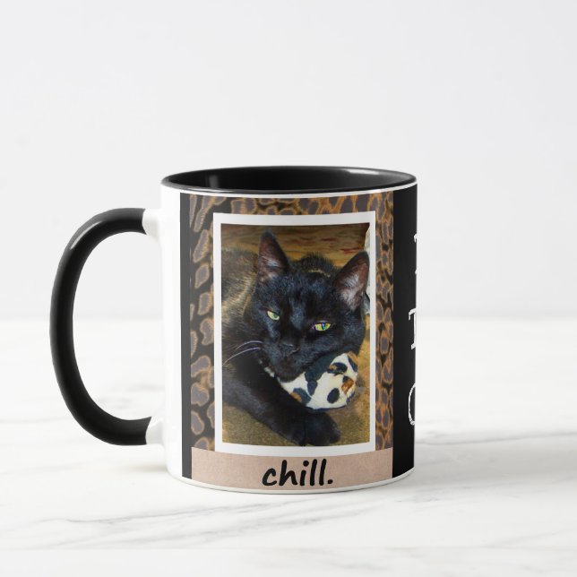 Caneca Seja. O. Gato. -preto (Esquerda)