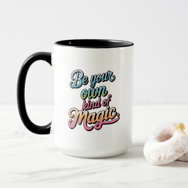 Caneca Seja Seu Próprio Tipo de Magia (Com Donut)
