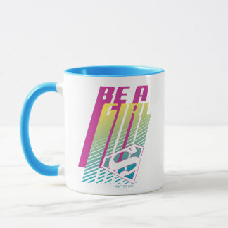 Caneca "Seja uma garota" - Gráfico da super garota