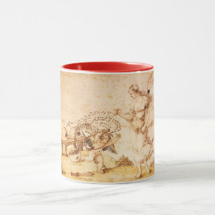 Caneca Selo de cera marrom de abelha melífera / Cupido, o