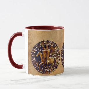 Caneca Selo Medieval dos Cavaleiros Templários