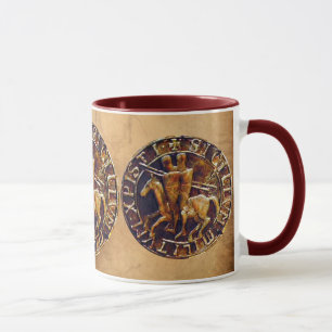 Caneca Selo Medieval dos Cavaleiros Templários