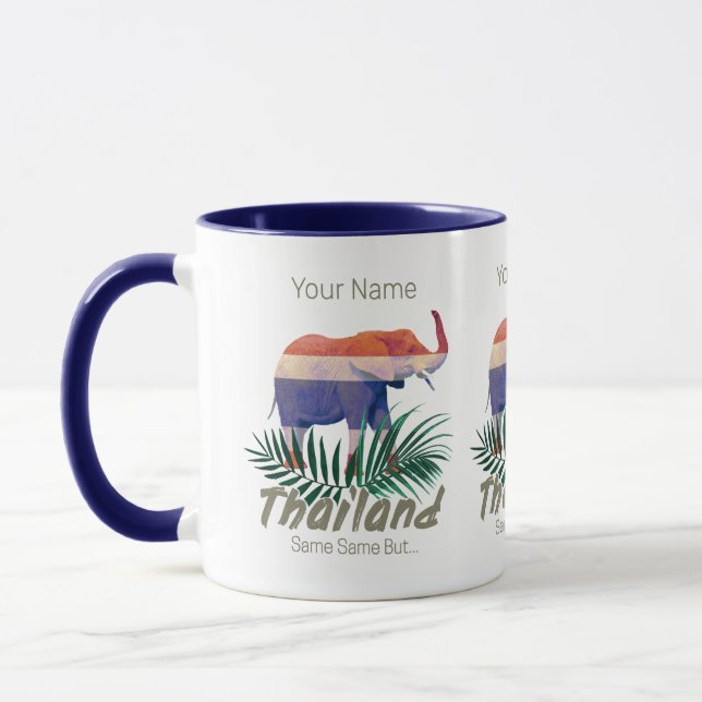Caneca Selva de Bandeira Elefante da Tailândia deixa Souv (Esquerda)