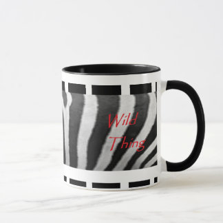 Caneca selvagem da zebra da coisa