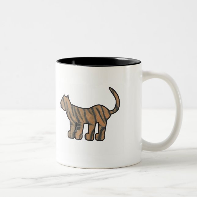 Caneca selvagem do tigre da coisa (Direita)