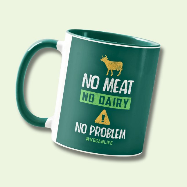 Caneca Sem Carne Sem Leite Sem Problema #VeganLife (Criador carregado)
