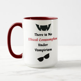 Caneca Sem Consumo Ético Sob Vampirismo