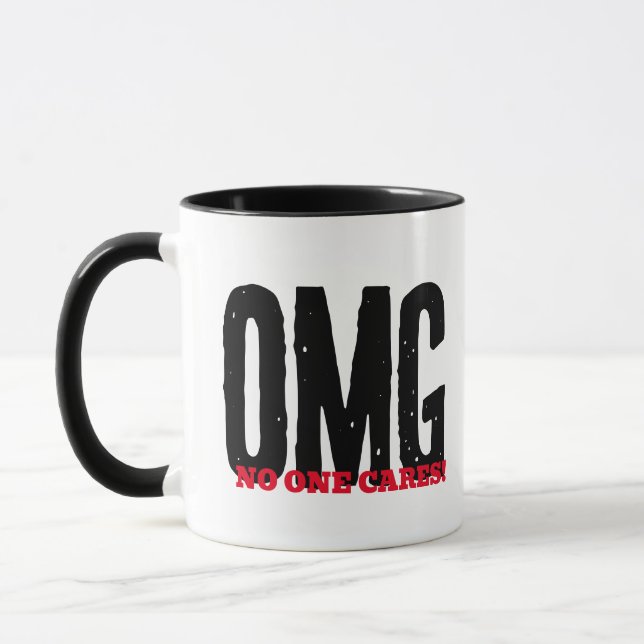 Caneca Sem Cuidados - Caneca de Café de Sarcasmo D (Esquerda)