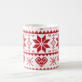 Caneca sem emenda do Natal do teste padrão do