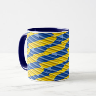 Caneca Sem guerra de Paz Amarelo Azul Ucrânia Inspirou Mo