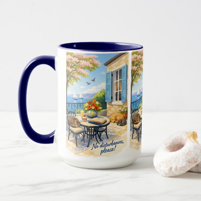 Caneca Sem perturbações, por favor! (Com Donut)
