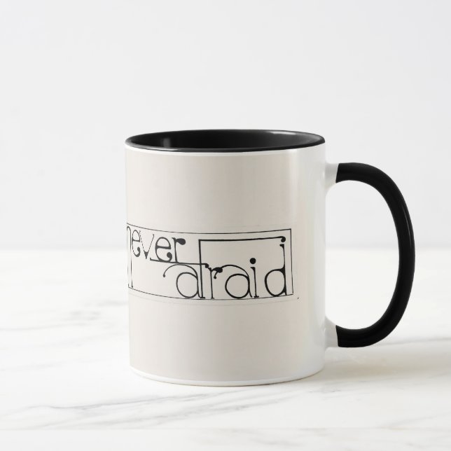Caneca Sem Temor Mug / Realces Pretos (Direita)