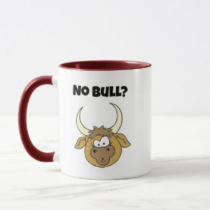 Caneca Sem Touro Engraçado Cartografia Castanha Cabeça de