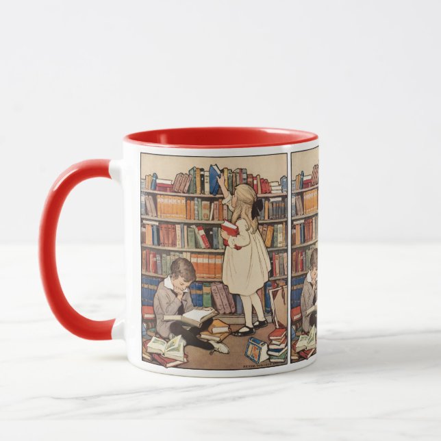 Caneca Semana do Livro Infantil por Jessie Willcox Smith (Esquerda)