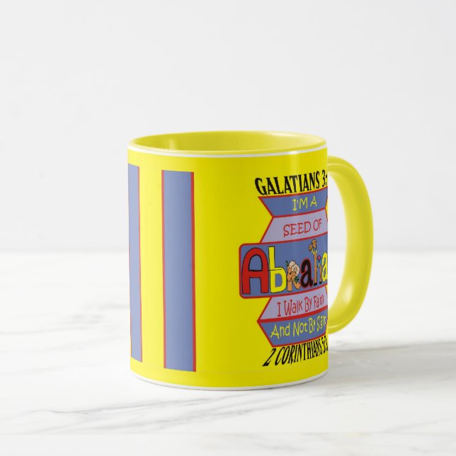 Caneca Sementes de Abraão I Eng I Ylw (Frente Esquerda)