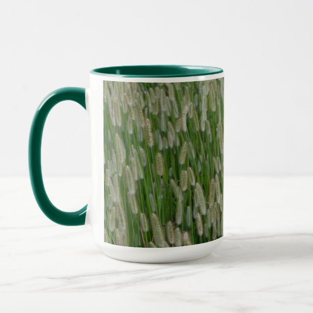 Caneca Sementes De Grãos Verdes Altas (Esquerda)