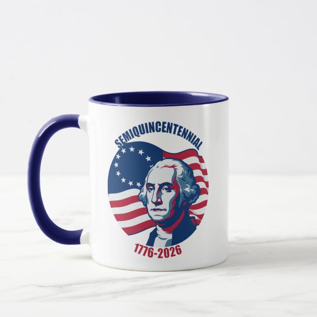 Caneca Semiquincentenário George Washington (Esquerda)