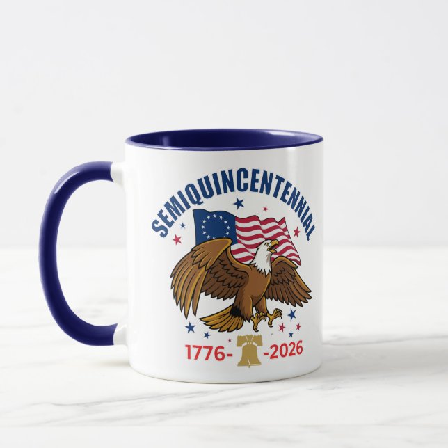 Caneca Semiquincentennial Bald Eagle Mug (Esquerda)