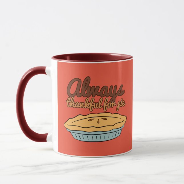 Caneca Sempre Agradecido pela torta (Esquerda)