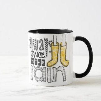 Caneca sempre dança na chuva