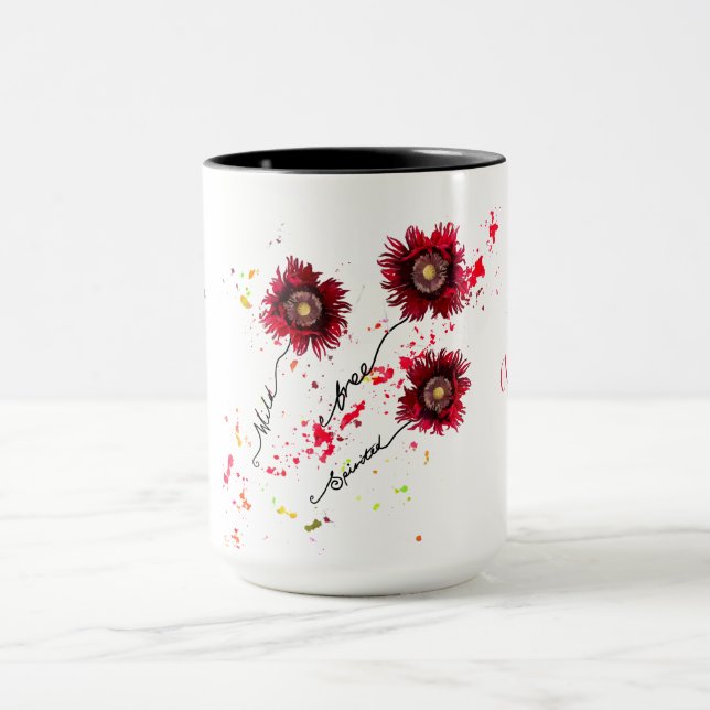 Caneca Sempre seja verdadeiro para você, papagaio e pintu (Centro)