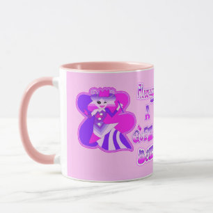 Caneca Sempre uma rainha abelha bebezinho rosa