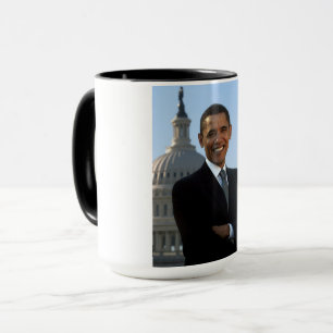 Caneca Senador dos EUA, Presidente 44-americano Barack Ob