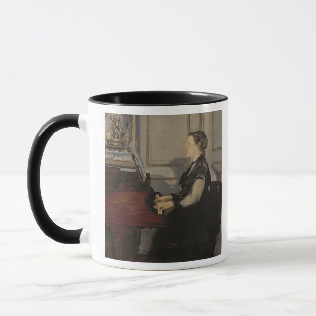 Caneca Senhora Manet no piano, 1868 de Manet | (Esquerda)