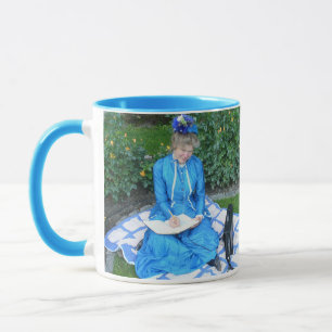 Caneca Senhora no livro da escrita do jardim