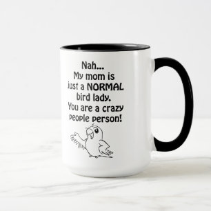 Caneca Senhora normal do pássaro