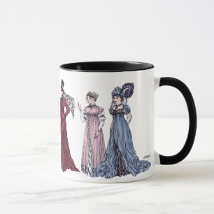 Caneca Senhoras da Regência Moda Histórica Jane Austen Mu
