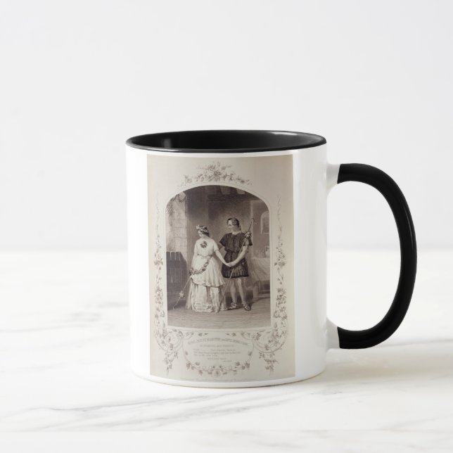 Caneca Senhorita Jenny Marston como Perdita e Sr. F. (Direita)