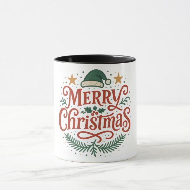 Caneca Sensational Merry Christmas typography (Centro)