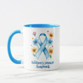 Caneca Sensibilização de Addison | Fita Azul