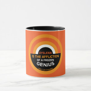 Caneca Sensibilização para a dislexia Apoio Presentes