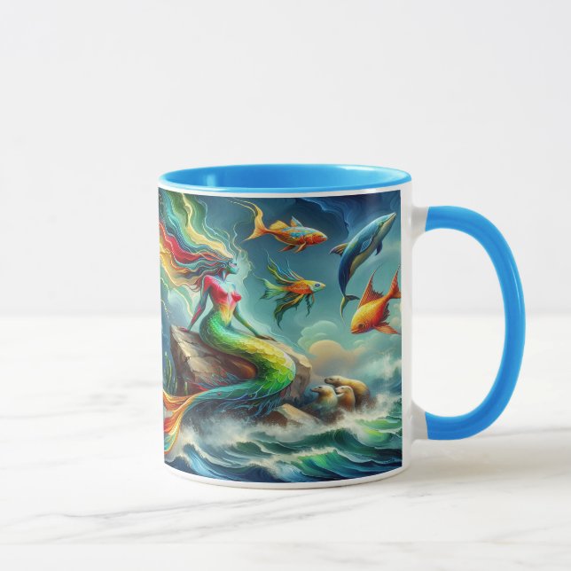 Caneca Senta-se no Rock cercado por Whimsical 36x24 (Direita)