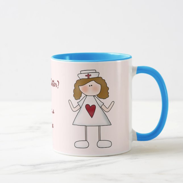 Caneca Sentimento melhor?  Agradeça a uma enfermeira (Direita)