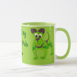 Caneca Sentindo Meu Lado Irlandês Divertido