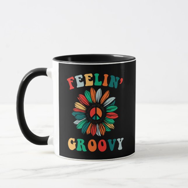 Caneca Sentir o Groovy Classic Trippy Hippie (Esquerda)