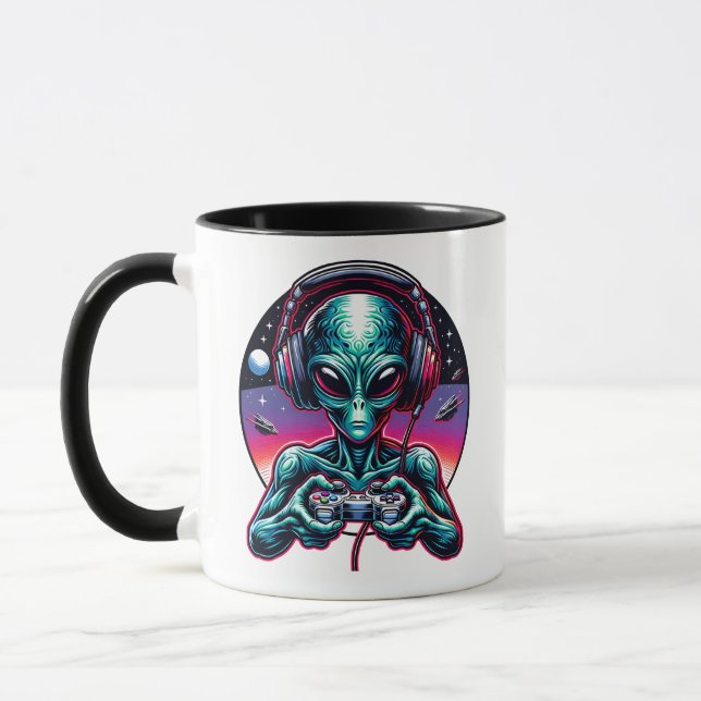 Caneca Ser Alien Extraterrestre Jogador (Esquerda)