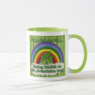 Caneca Ser Irlandês no Dia de São Patrício Café Mug